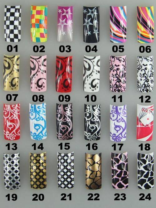 designer acrylic tips 50pcs