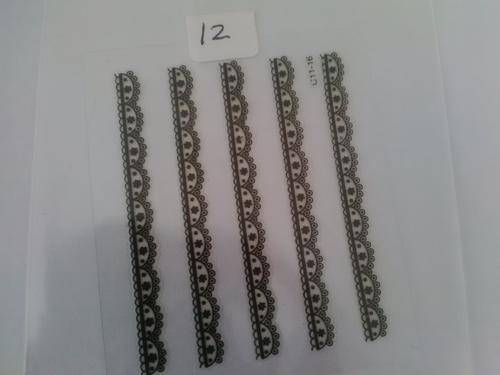 lace nail art stickers