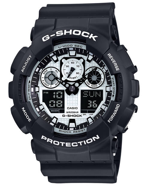 Casio Men's G-Shock Black on White Edition