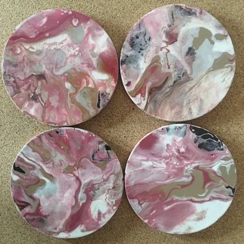 COASTER SET (4) handcrafted