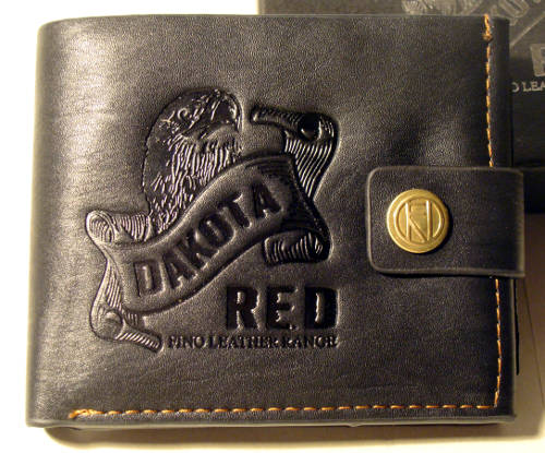 Beautiful Genuine Leather Men's Wallet -  BLACK ... INCLUDES gift box