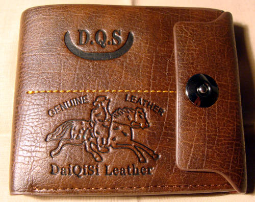 STUNNING Leather Men's Wallet - Light Brown ...... Magnetic clip