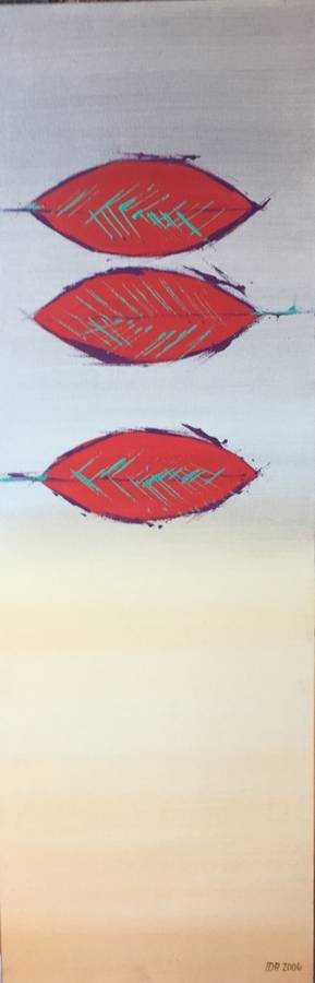 Abstract Acrylic on Canvas, stretched over frame