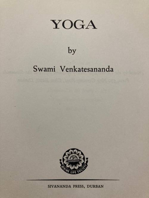 Yoga by Swami Venkatesananda