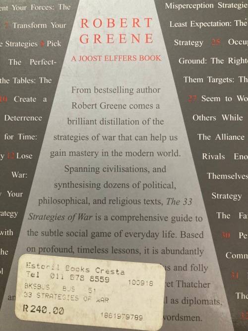 The 33 Strategies of War by Robert Greene