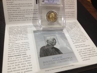 A very unique Mandela Collection!!!! x3 R 5's, unique cover and a stamp in booklet.