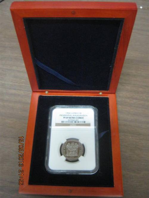 1994 Presidential Inuaguration R5 PF 69  with a Beautiful Case
