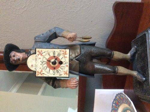 Spelter clock -Dutch Sailor