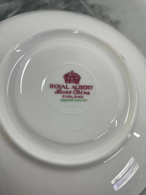 Vintage ROYAL ALBERT bone china saucer bowl