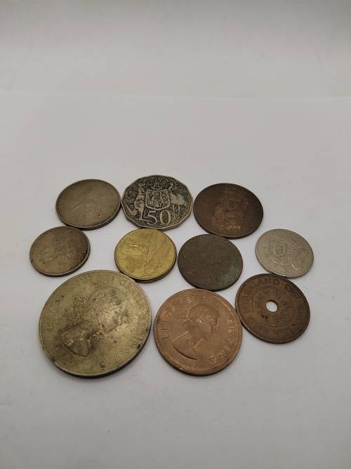 Vintage mixed lot of coins x 10 - see pics