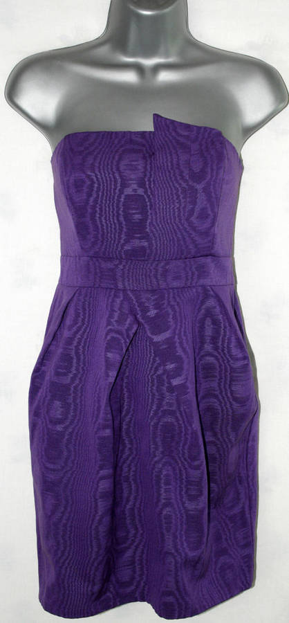 purple bandeau dress size 12