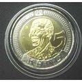 MANDELA BIRTHDAY COINS UNTOUCHED IN CAPSULES PLUS FREE MANDELA STAMP