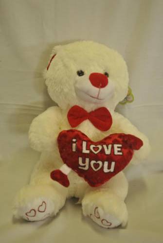 Plush Teddy Bear With I Love You Heart