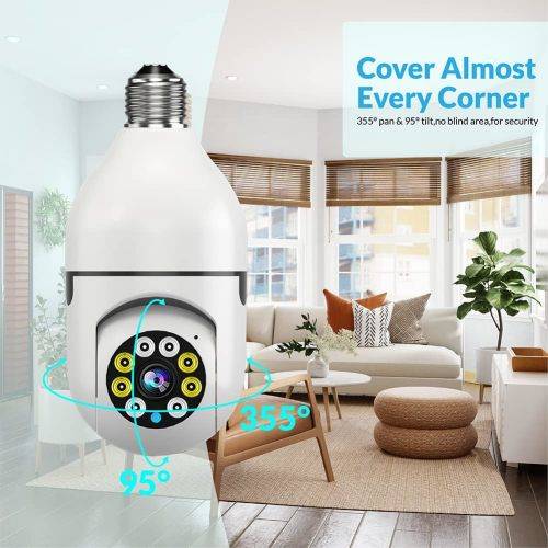 360 Degree Wi-Fi IP Light Bulb Security Surveillance Camera