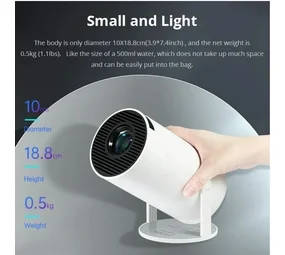 Latest Smart Android UHD Portable Projector + Built-in WIFI media streaming device + Pre-Loaded Apps