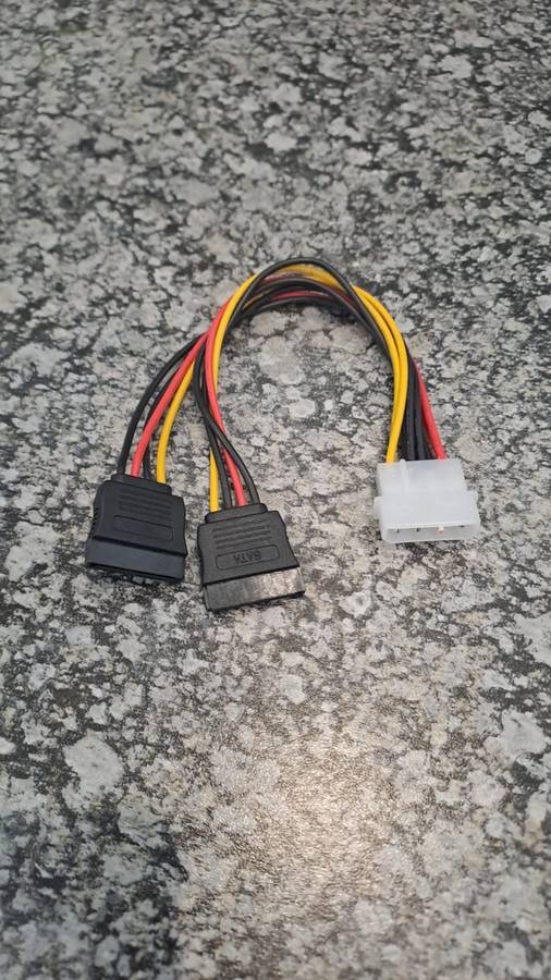 Molex To Dual Sata Connector