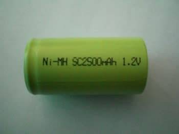 NiMH Sub-C 2500mAh 1.2V Battery