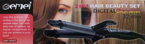 Gemei 2 in 1 hair beauty set
