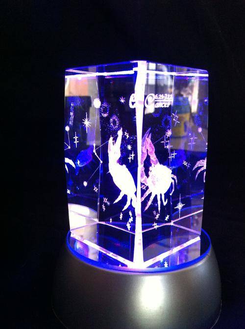 3D Cancer star sign LED display table