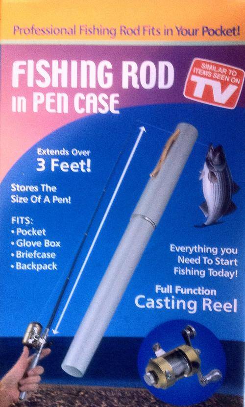 Professional fishing rod fits in your pocket