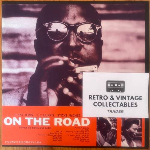 Sonny Terry, JC Burris & Sticks McGhee - On The Road (Folkways Recording) LP NM/VG+ USA Pressing
