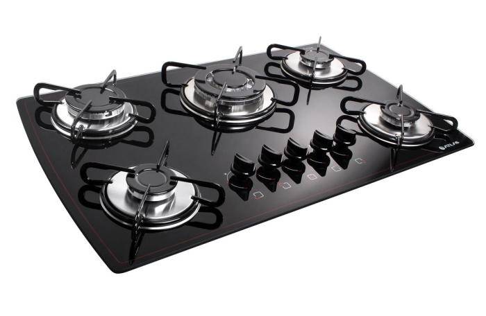 5 Burner Auto Ignition Glass Hob Gas Stove NEW