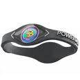 Power Balance--Silicone Bracelet Wristband--GREY--SMALL-