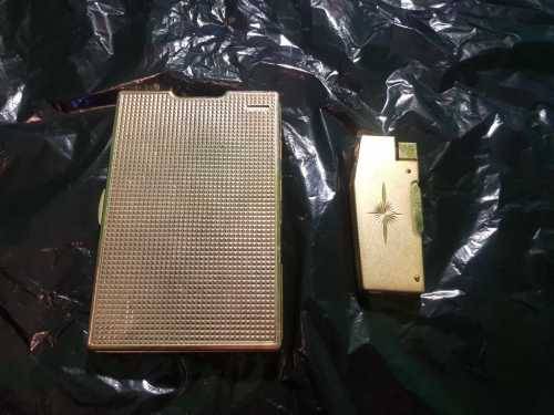 Vintage Cigarette Box with Lighter Courier R100