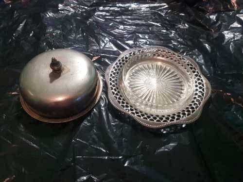 Vintage silver Butter dish Courier R100