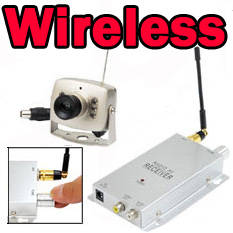 Wireless Spy Color Pinhole Surveillance Kit (Camera + Video Receiver) Hidden Cam Home Office System