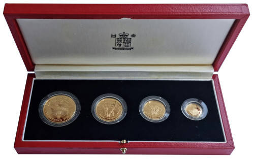 1995 Jersey Four-Coin Gold Proof Collection