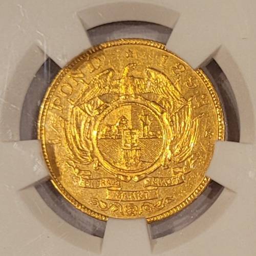 **Exceptional Rarity** 1892 Pond Single Shaft AU55