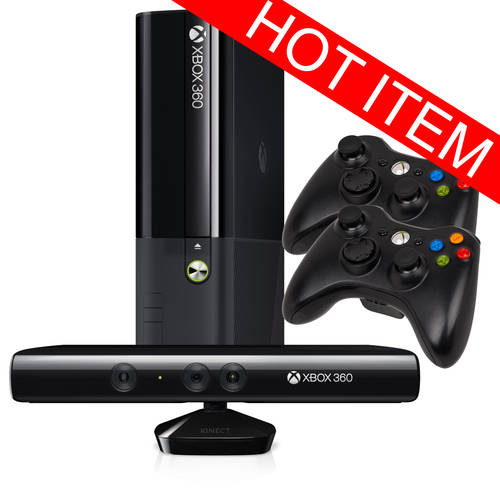 Xbox 360 250GB + Kinect + 21 Games!! with 2 Controllers