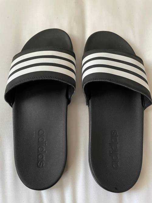 Adidas Adilette Cloudfoam Stripes slides UK9