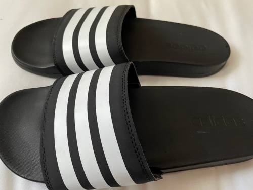 Adidas Adilette Cloudfoam Stripes slides UK9