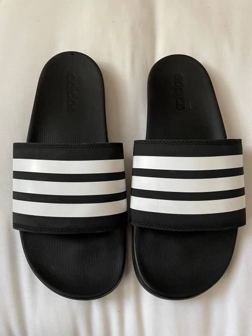 Adidas Adilette Cloudfoam Stripes slides UK9