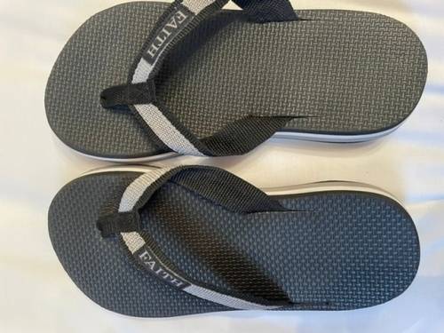 Faith flip-flops black/grey UK9