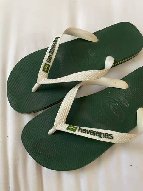 Havaianas Brazil logo green/white UK8