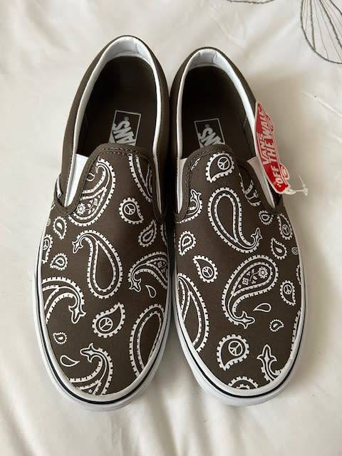 Vans Classic Slip-on (Peace Paisley) Grape Lea UK9