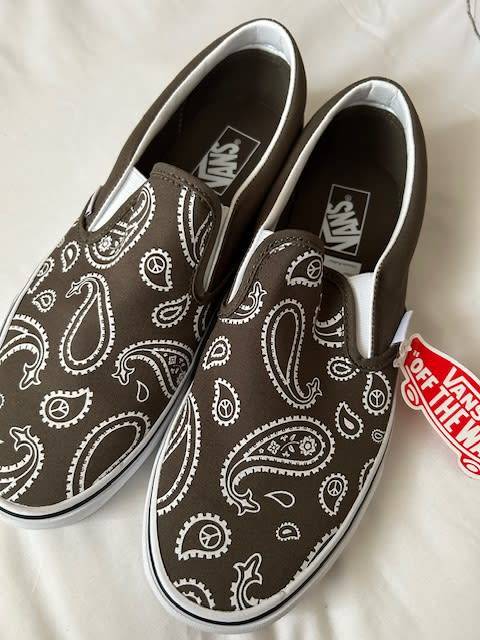 Vans Classic Slip-on (Peace Paisley) Grape Lea UK9