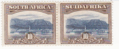 1927 London Pictorials 10s MLH pair SACC 39