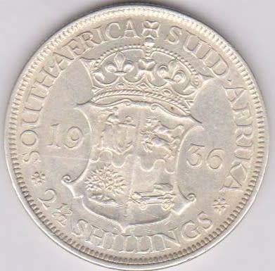 1936 Union Half Crown in EF grade RARE