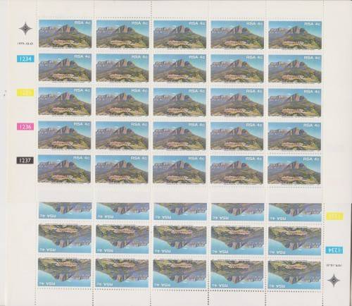 1979 RSA  150th Anniversary of Cape Town 2 Full sheets of 25 each MNH SACC 469