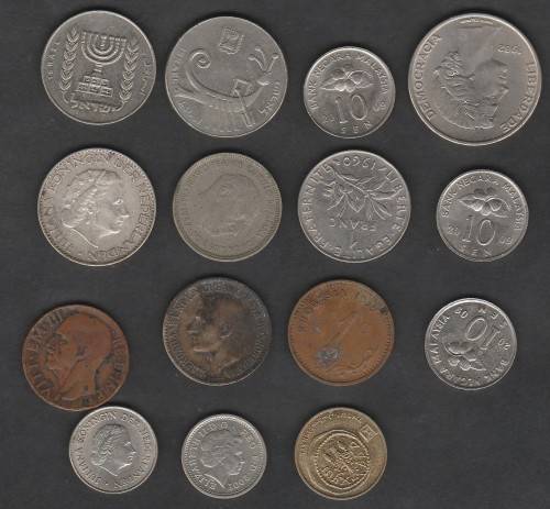 19 Different European countries coins in Good grade as per scan