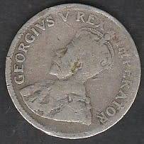 VERY RARE 1925 Union OF S  Silver 3d in F grade with Ptotea Herns va lue VF R225 F R35 Rare coin