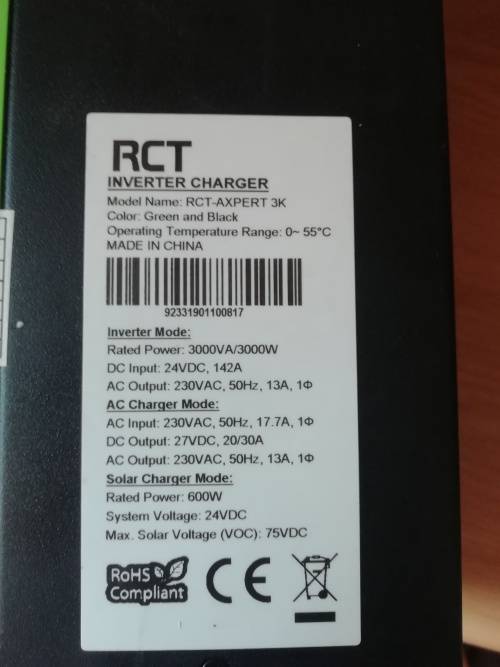 RCT 3kva inverter