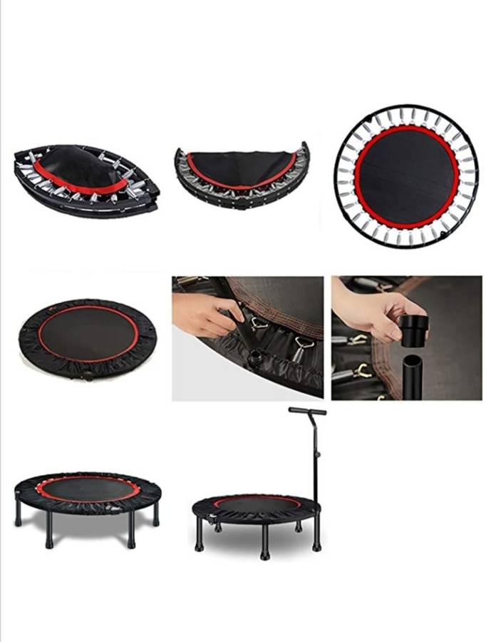 65-95cm Mini Indoor Fitness Trampoline With Handle Bar