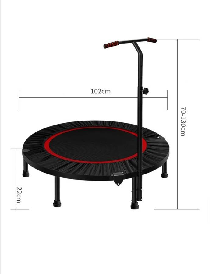 65-95cm Mini Indoor Fitness Trampoline With Handle Bar