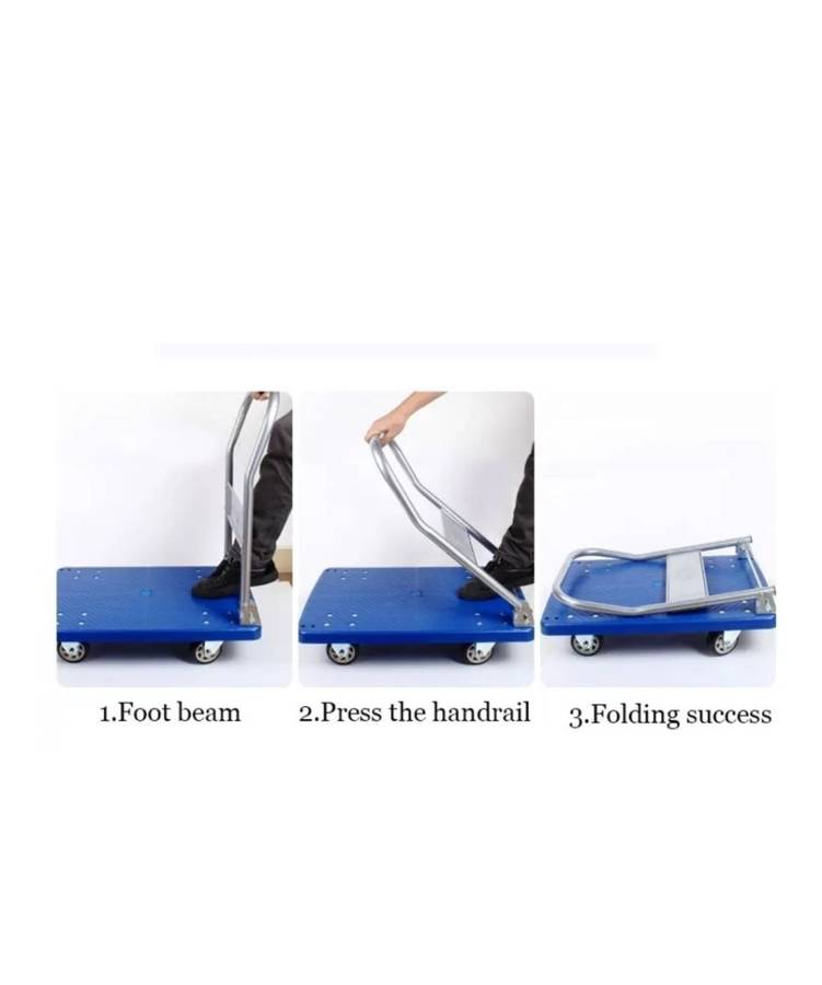 Heavy duty plastic Hand truck Platform cart trolley-100Kg