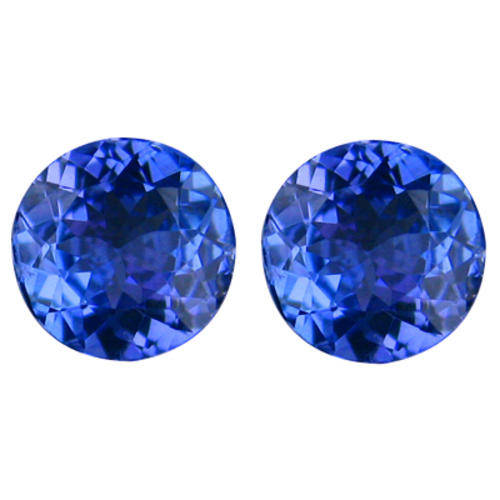 1.67cts Pair AAA TANZANITE - Purple Blue - VVS - "D" Block - Est. R 22'545.00